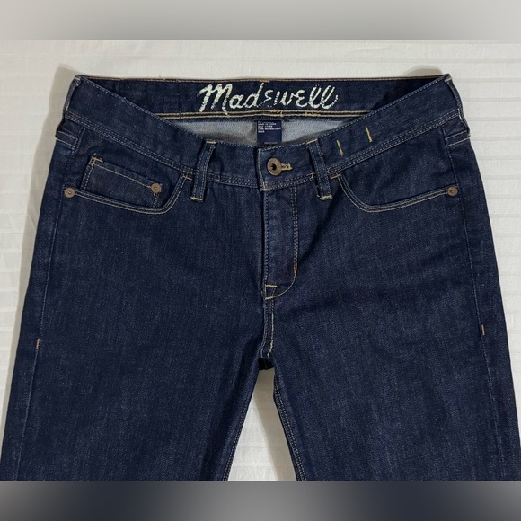 Madewell Bootlegger Jeans Dark Wash Blue Denim Bootcut Women’s 29x31.5 - Picture 4 of 15